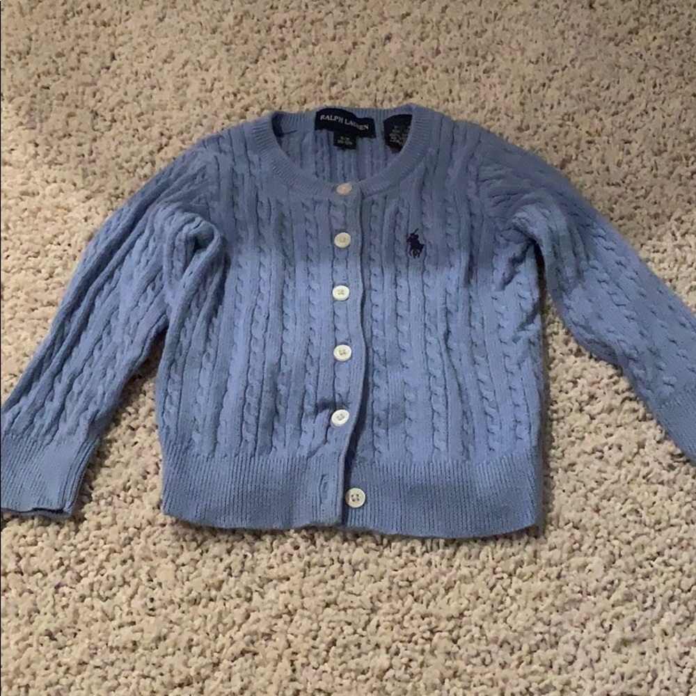 Blue cable kit Ralph Lauren sweater